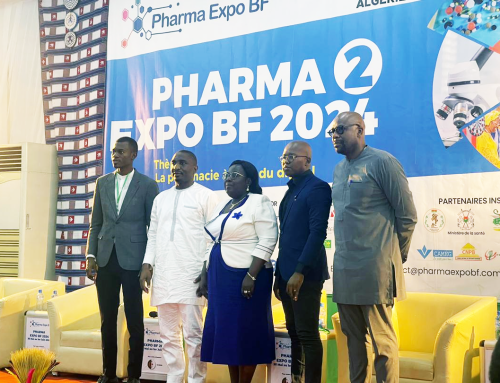 le président du CNOP-C contribuant au forum Pharma Expo BF pour renforcer la collaboration et l’innovation dans le secteur pharmaceutique africain